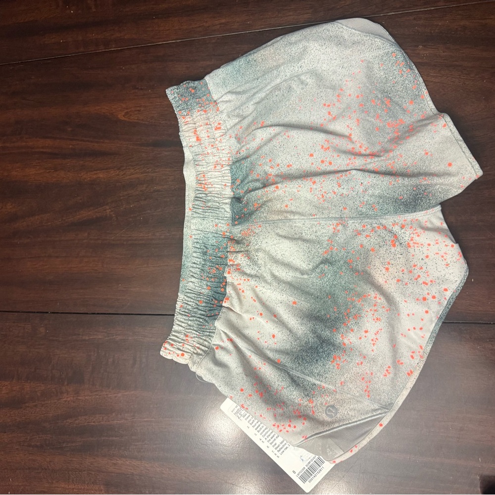 lululemon athletica Gray and Red Athletic Shorts